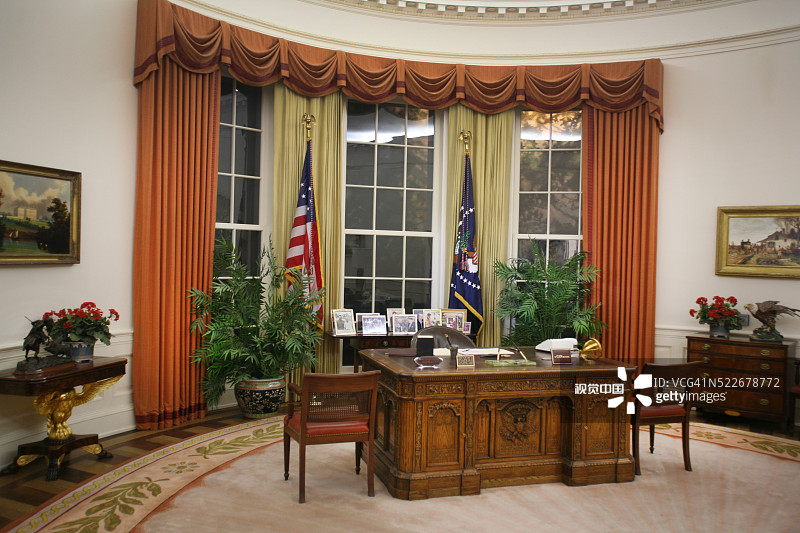 罗纳德·里根图书馆椭圆形办公室图片素材