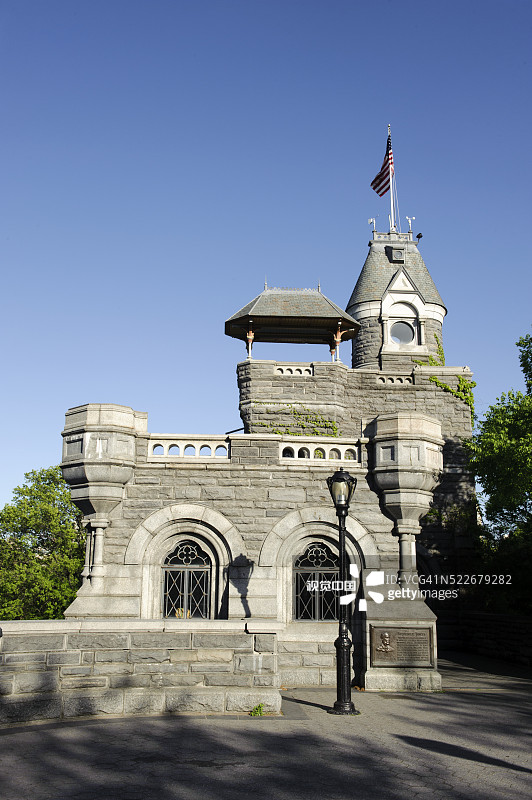 中央公园的美景城堡图片素材