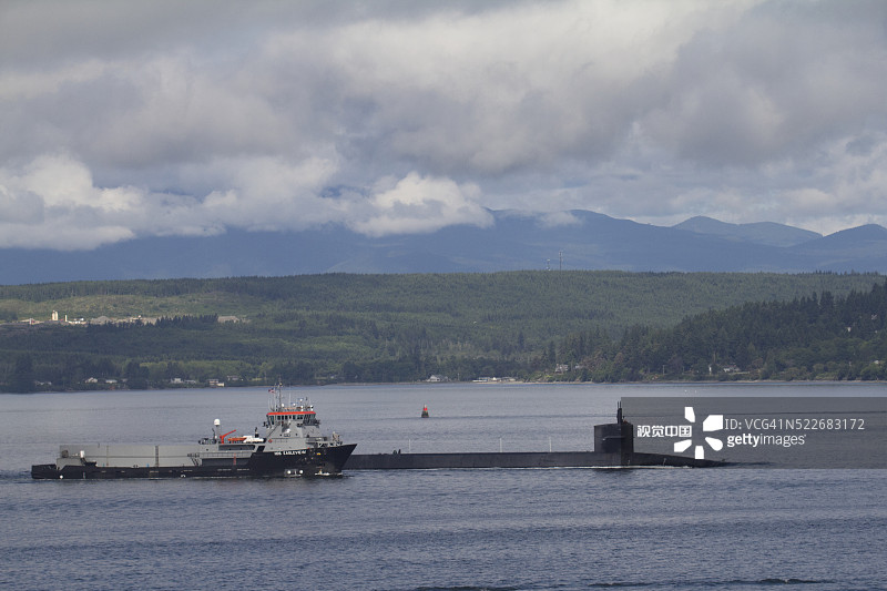 美国海军华盛顿州弹道导弹潜艇图片素材