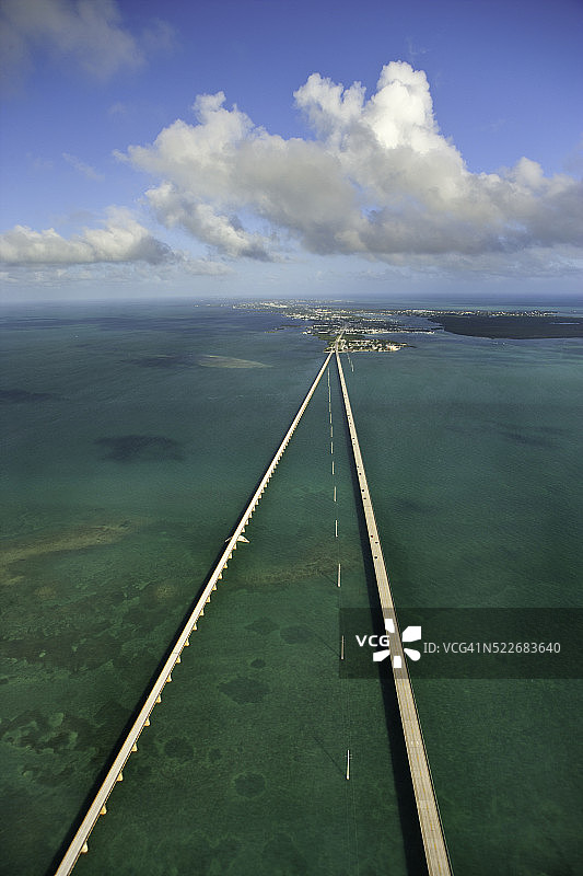 佛罗里达群岛七英里大桥图片素材