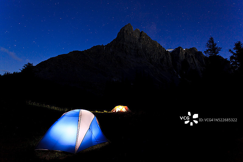 繁星闪烁的夜晚,图片素材