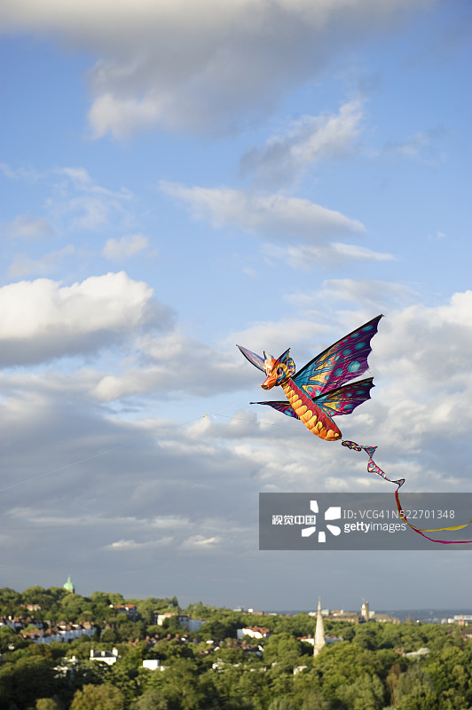 汉普斯特德西斯公园议会山的风筝图片素材