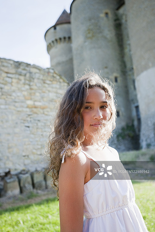 户外女孩图片素材