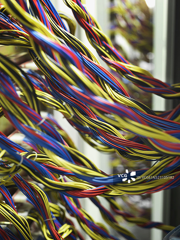 彩色电气线路图片素材