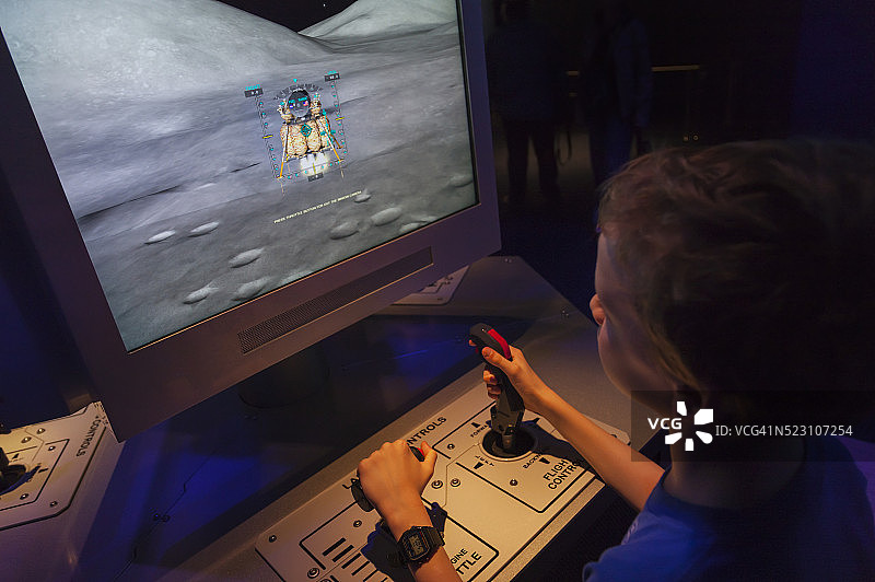 肯尼迪航天中心的互动展示图片素材