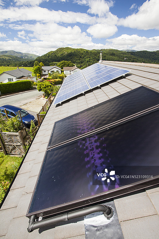 太阳能热板图片素材