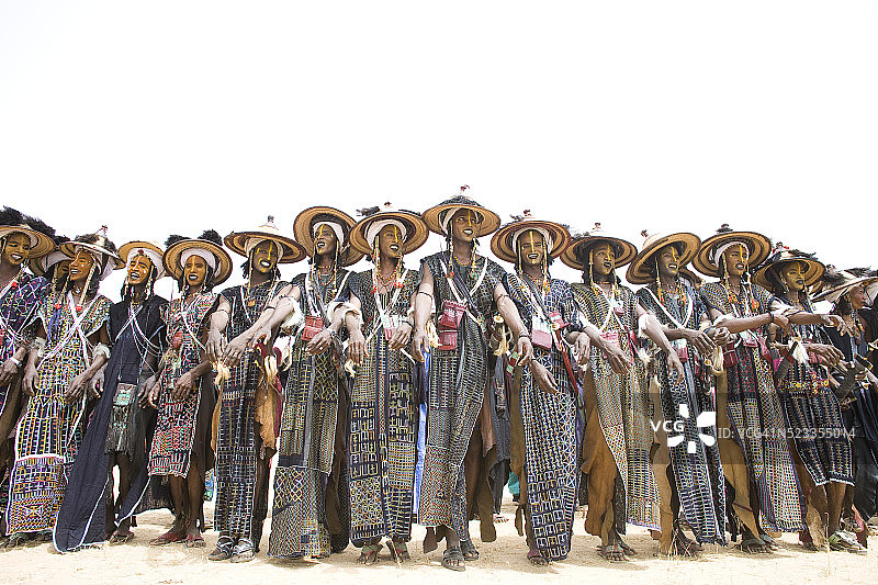 盖尔沃尔节上的沃达贝部落人图片素材