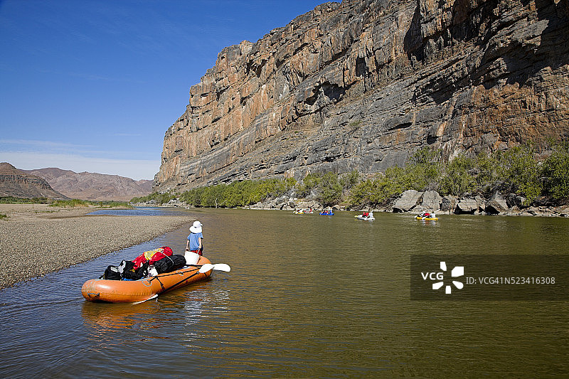 奥兰治河漂流图片素材