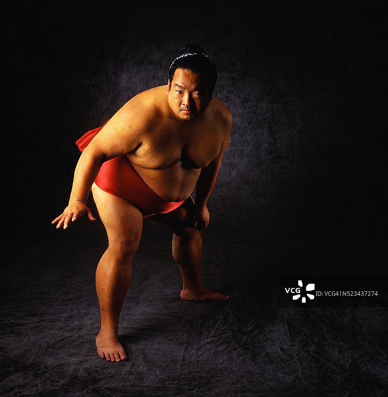 相扑选手姿势图片素材