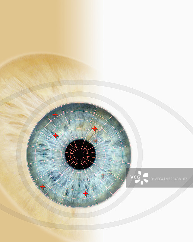 虹膜扫描图片素材