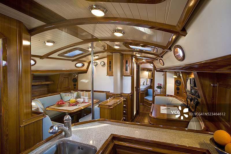 友谊53帆船内部图片素材