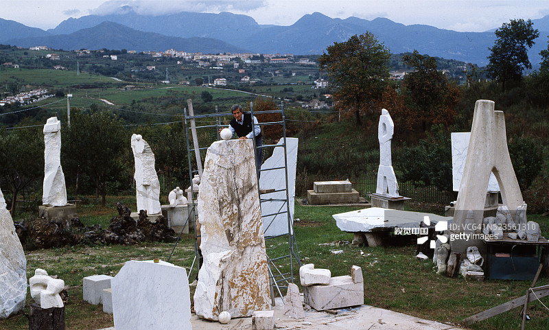 意大利雕塑家巴托洛梅奥·加托图片素材
