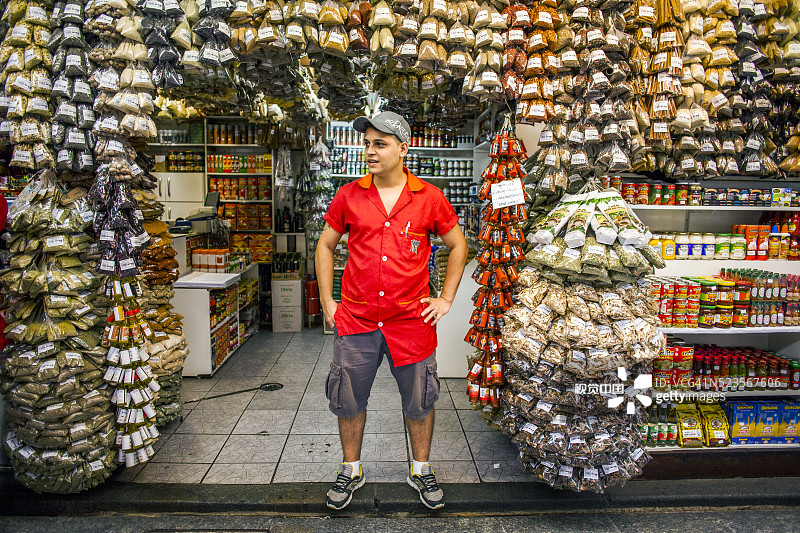 巴西圣保罗市集市场一景图片素材