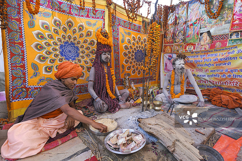 大壶节：印度教节日图片素材