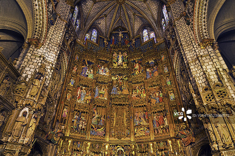 托莱多大教堂的装饰屏图片素材