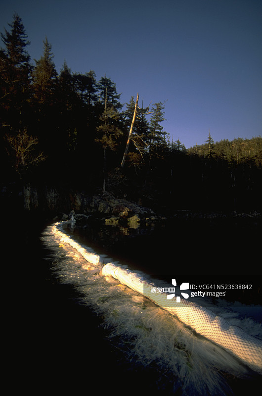 骑士岛通道的石油繁荣景象图片素材