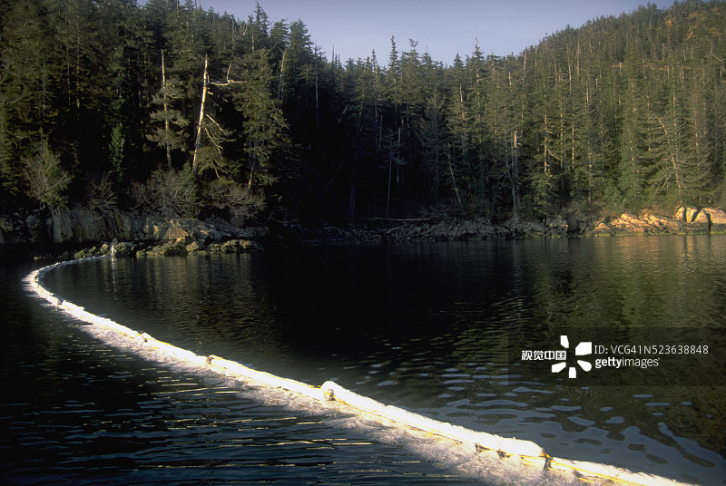 骑士岛通道的石油繁荣景象图片素材