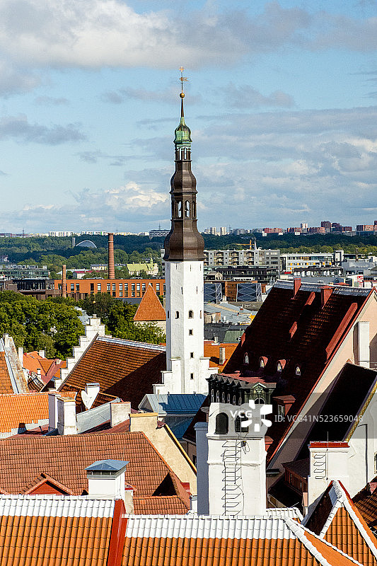 爱沙尼亚塔林老城区，联合国教科文组织世界遗产图片素材