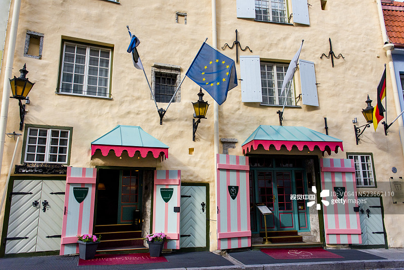 爱沙尼亚塔林老城区，联合国教科文组织世界遗产图片素材