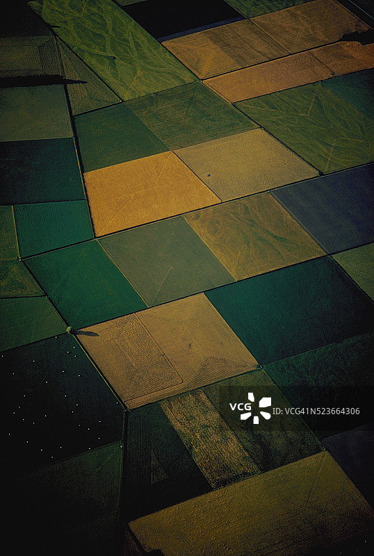 农田鸟瞰图片素材