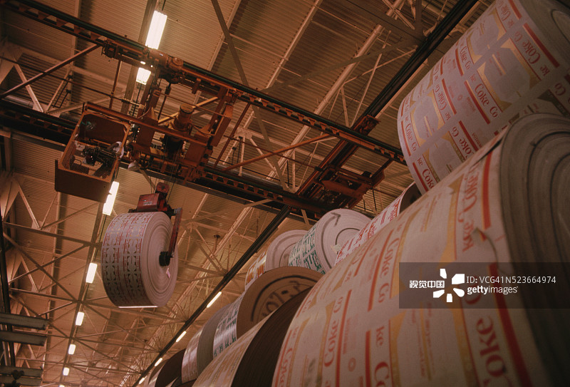 工厂内卷标装卸图片素材