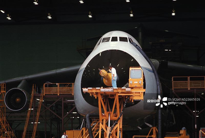 在亚特兰大洛克希德公司建造C5A图片素材