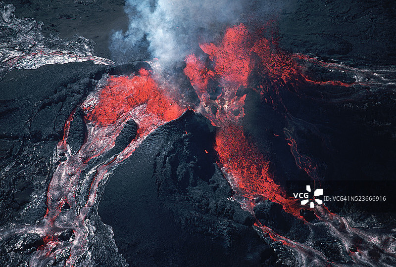普乌火山喷发图片素材