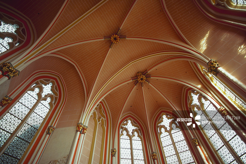 马尔堡城堡小教堂天花板图片素材
