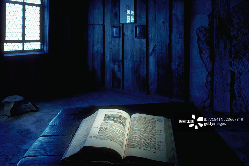 瓦特堡城堡中的路德房间图片素材