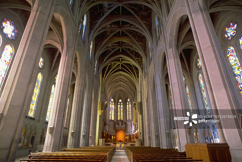 格雷斯大教堂内部景象图片素材
