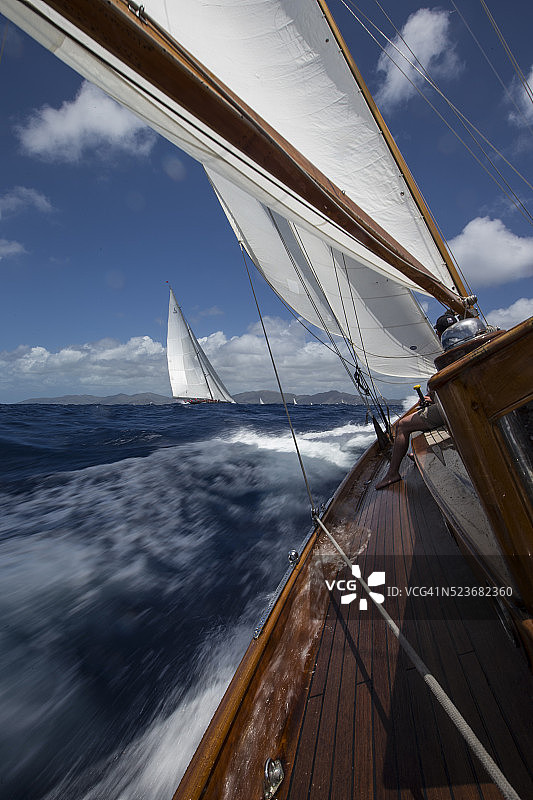 2014年安提瓜经典帆船赛图片素材