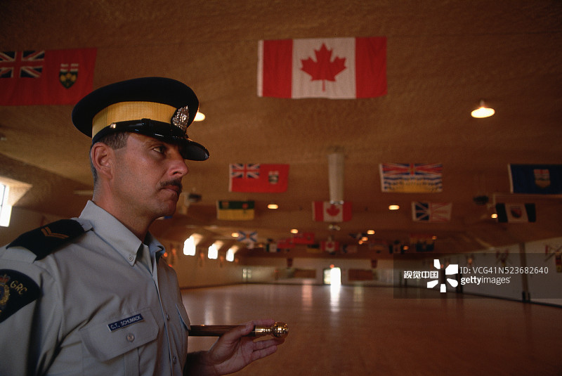 加拿大皇家骑警教练图片素材