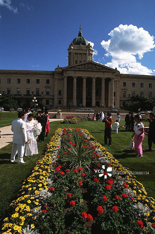 温尼伯立法大楼婚礼图片素材