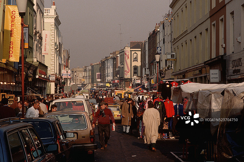 伦敦波多贝罗市场图片素材
