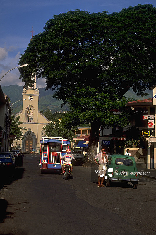 帕皮提街景图片素材