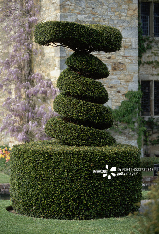 黑弗城堡的黄杨花园图片素材