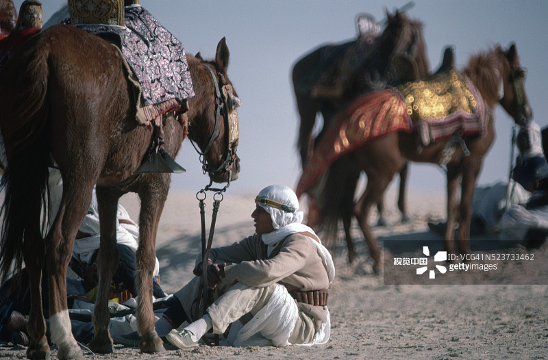 突尼斯撒哈拉节上的柏柏尔人图片素材