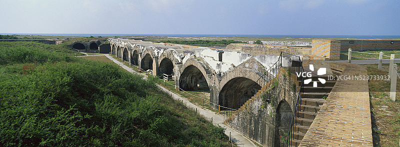 海湾群岛国家海岸的皮肯斯堡图片素材
