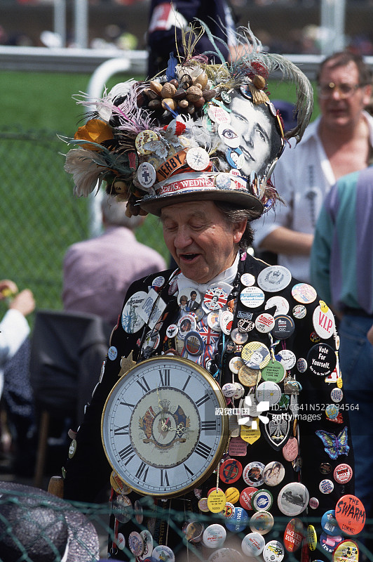 皇家阿斯科特赛马会的徽章佩戴者图片素材