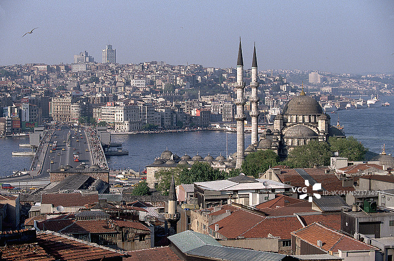 金角湾上的伊斯坦布尔图片素材