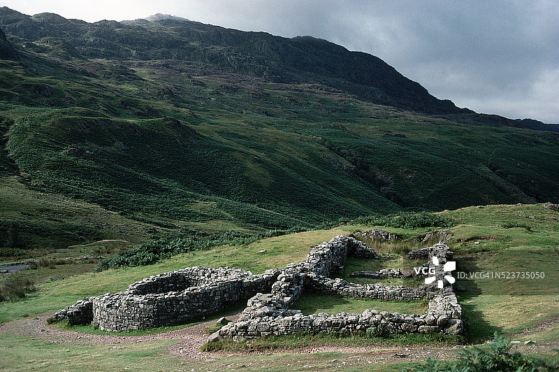 哈德诺特隘口的罗马遗址图片素材