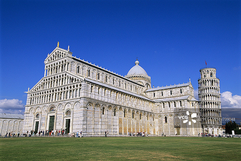 教堂和比萨斜塔图片素材