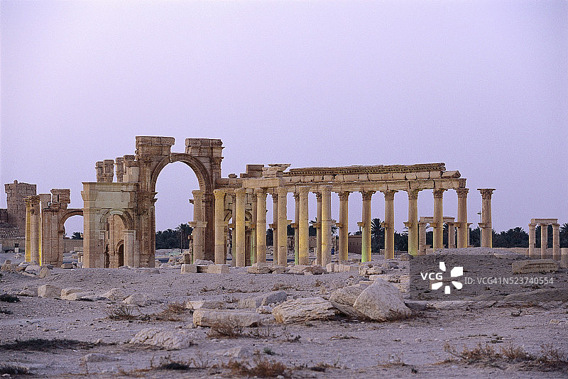 大柱廊遗址图片素材