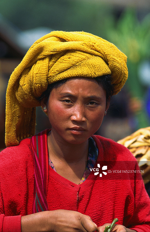傣族女性的肖像图片素材