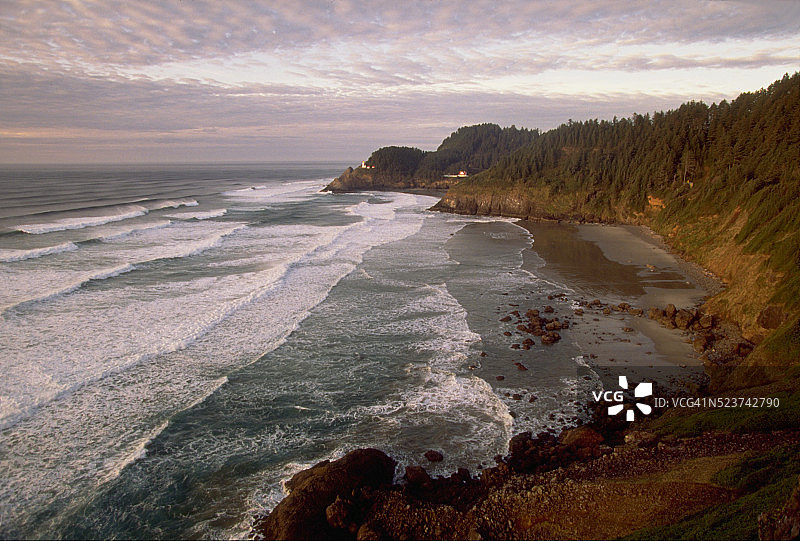 俄勒冈海岸太平洋图片素材