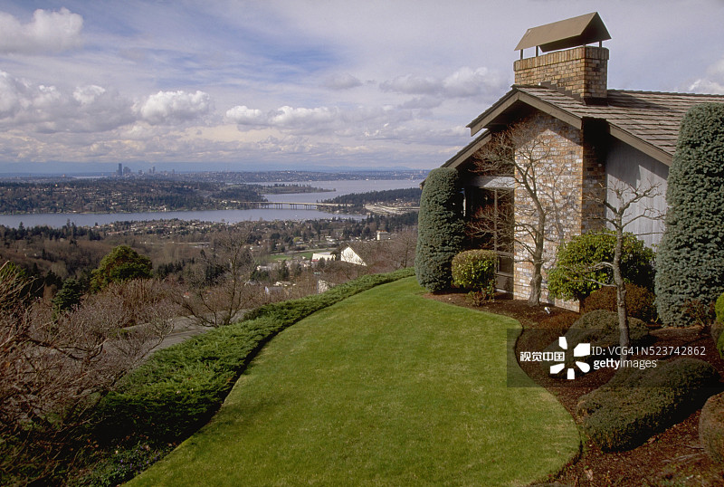 纽波特山的房子图片素材