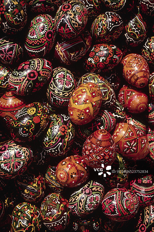 装饰性木制彩蛋图片素材