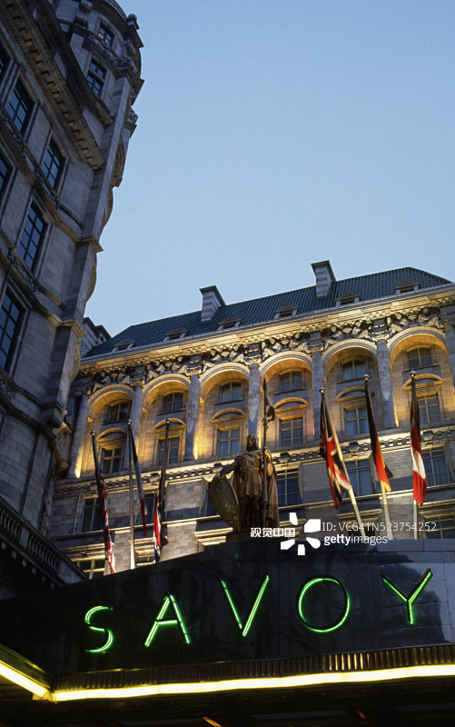 伦敦萨沃伊酒店图片素材