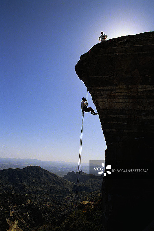 莱蒙山附近的攀岩活动图片素材