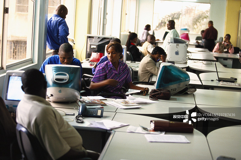 尼日利亚的报社办公室图片素材